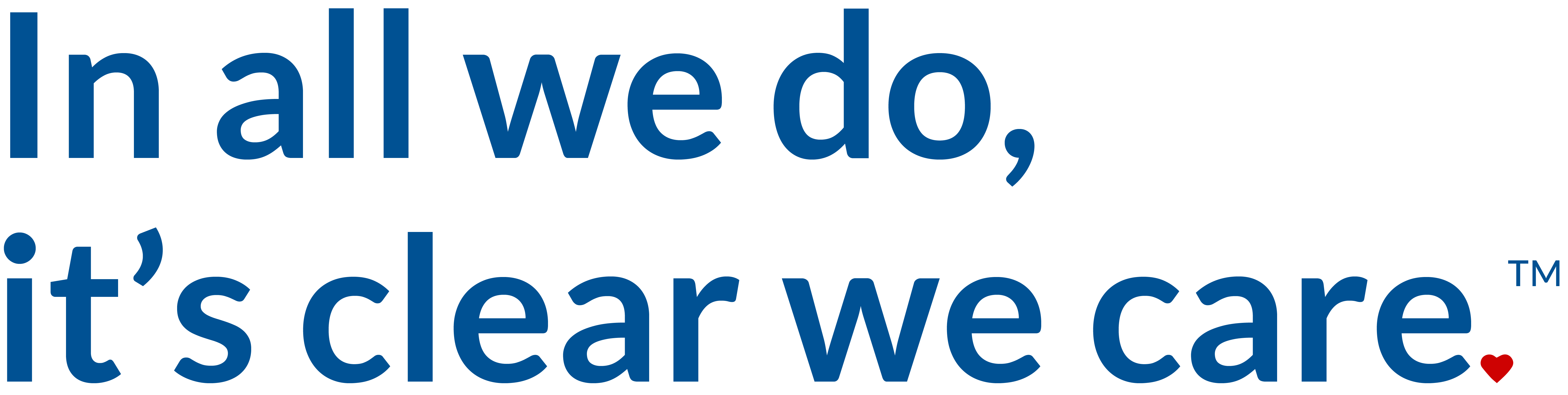 Loris tagline - In all we do - its clear we care