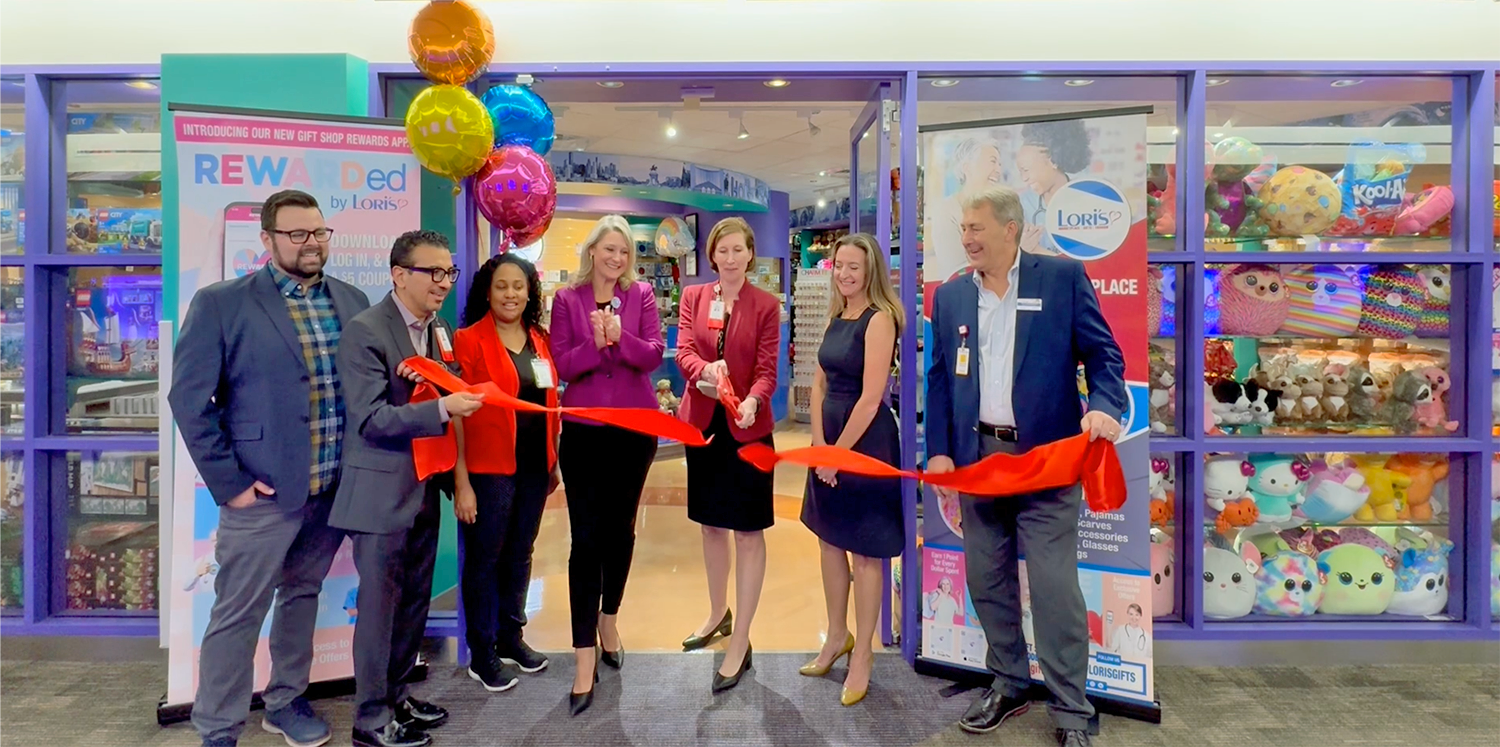tx childrens purple ribbon cutting